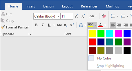 How To Change Highlighted Text Color In Word For Mac